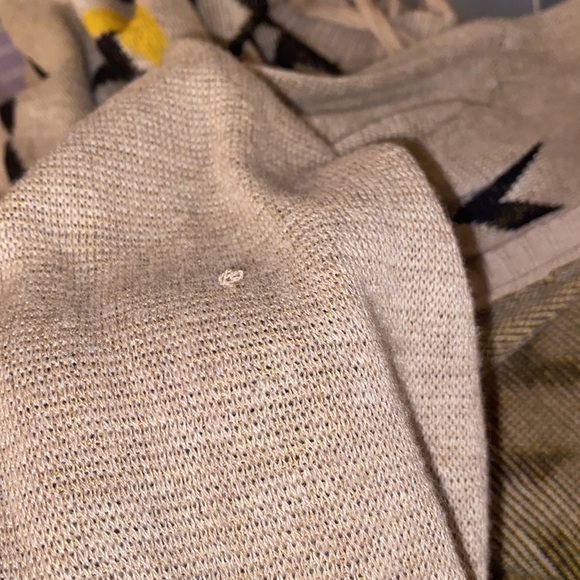 INC International Concepts Aztec open cardigan sweater with fringe - Picture 9 of 9